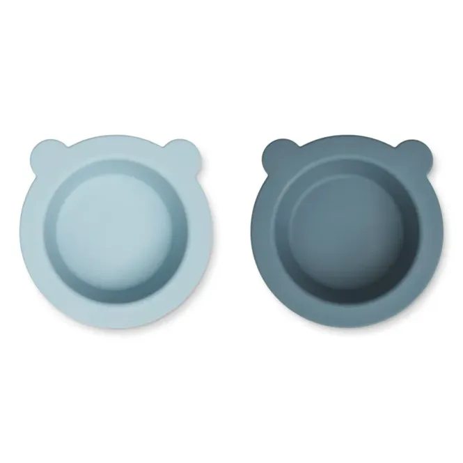 Hovedbilde Peony Suction Bowl 2pk Sea Blue/Whale Blue ...