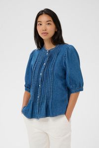 Hovedbilde Alesia Olaskjorte Kortermet Medium Blue Denim ...