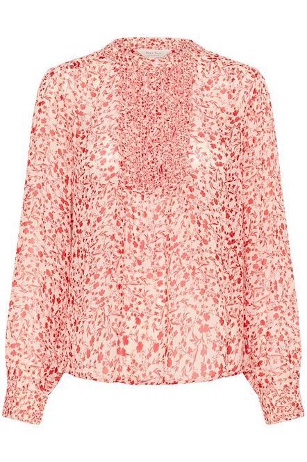 Hovedbilde Bluse Prisca Mars Red Mini Flower Part Two 