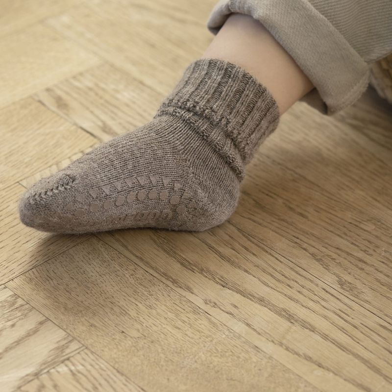 Sokker Alpaca Antiskli Walnut GoBabyGo