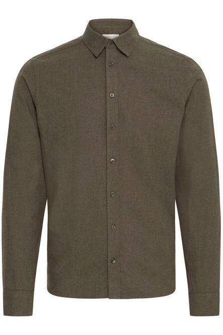 Hovedbilde Anton Langermet Skjorte Brushed Black Olive ...