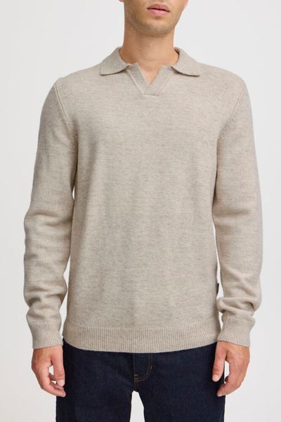 Karl Polo Knit Light Sand Melange Casual Friday