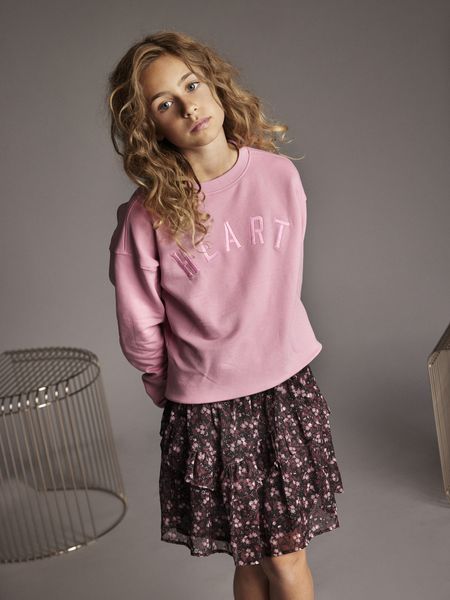 Sweatshirt Heart Wild Rose Creamie 