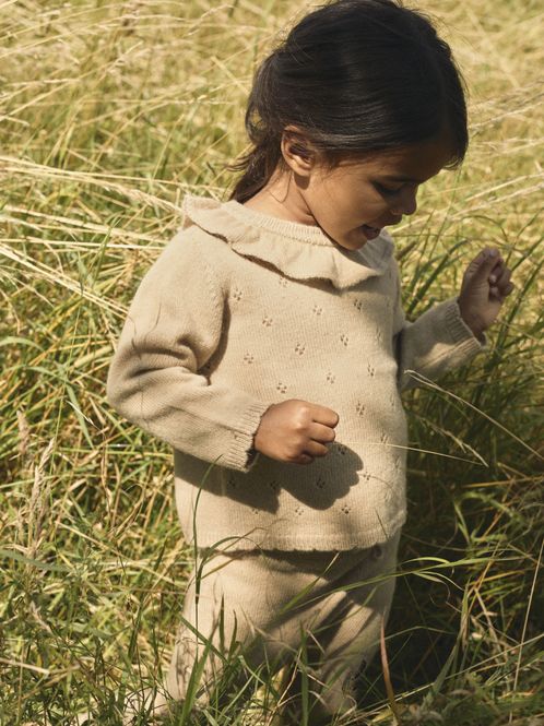 Hovedbilde Nalio Wool Knit Girl Safari Melange Lil Atelier