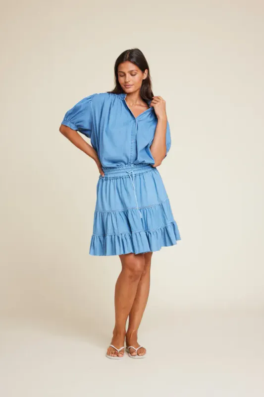 Milly Tencel Tốp Denim Line Of Oslo