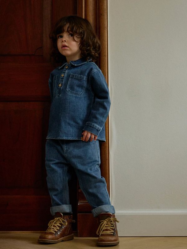 Jeans Obello Loose Dark Blue Denim Lil Atelier