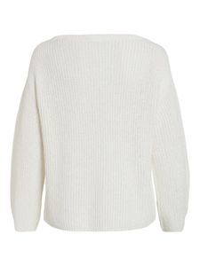 Bilde av Visummi L/S Boatneck Knit Pullover Cloud Dancer ...