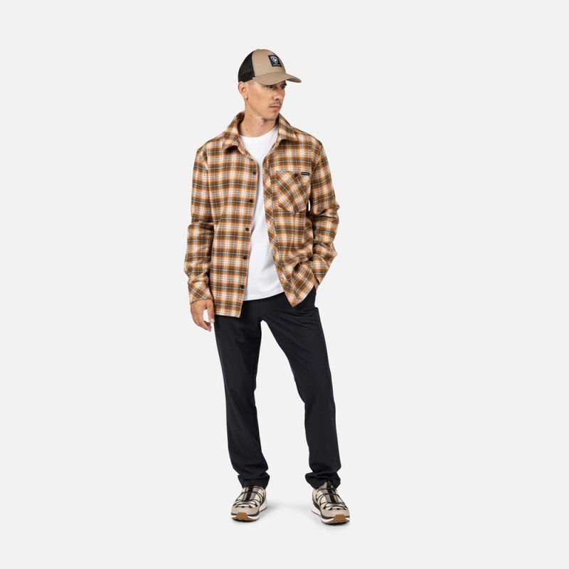 Men`s Ranch Plaid Shirt Fog Rossignol