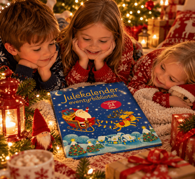 Hovedbilde Julekalender Eventyrbibliotek 24 bøker 