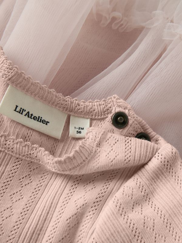 Fanelle Body Dress Tulle Peach Whip Lil Atelier