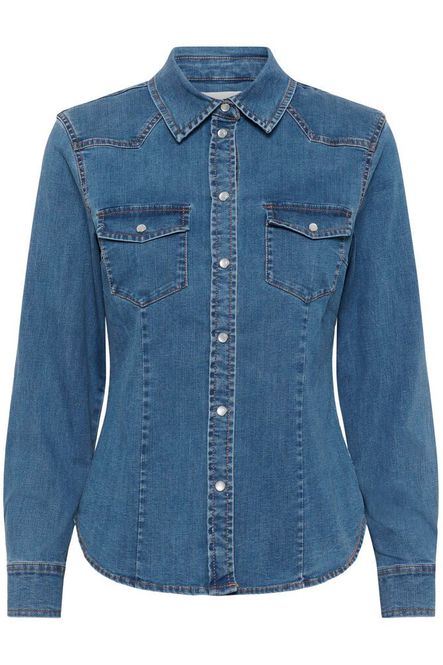 Hovedbilde Olaskjorte Sanilla Medium Blue Denim Part Two