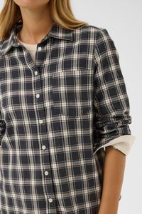 Hovedbilde Bomullsskjorte YanaPW Dark Navy Check Blue Part ...