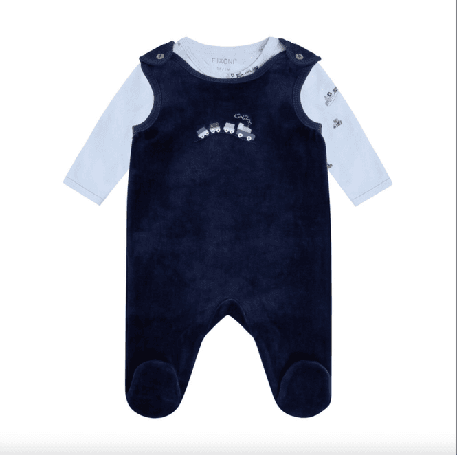 Hovedbilde Set Body and Velour Romper Navy Blazer Fixoni