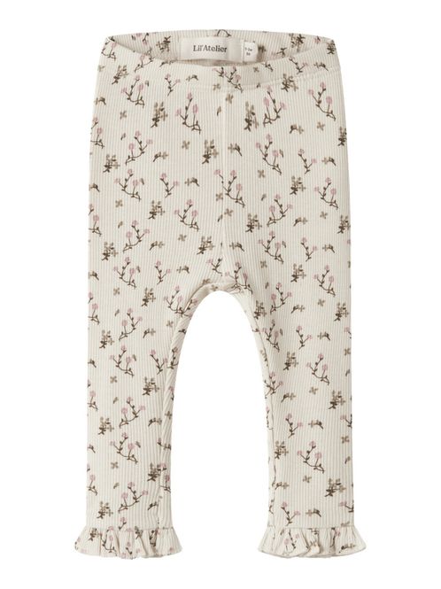 Hovedbilde Lago Mer Slim Leggings Turtledove Rose Flower Lil ...