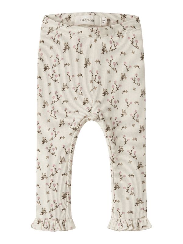 Lago Mer Slim Leggings Turtledove Rose Flower Lil Atelier