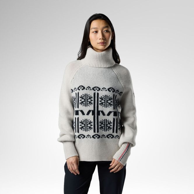 Hovedbilde Patterned Snowcrystal Sweater Silver Cloud ...
