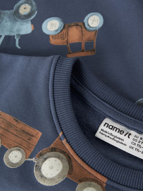 Fotractor LS Nreg Sweat Bru Vintage Indigo Name It