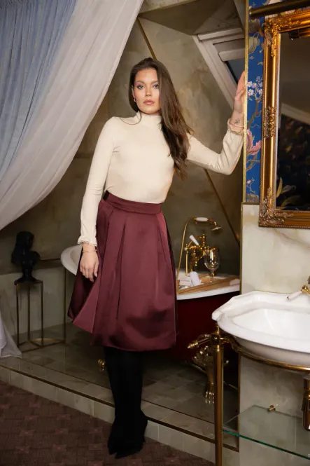 Hovedbilde Vera Skirt Burgundy Secrets By B