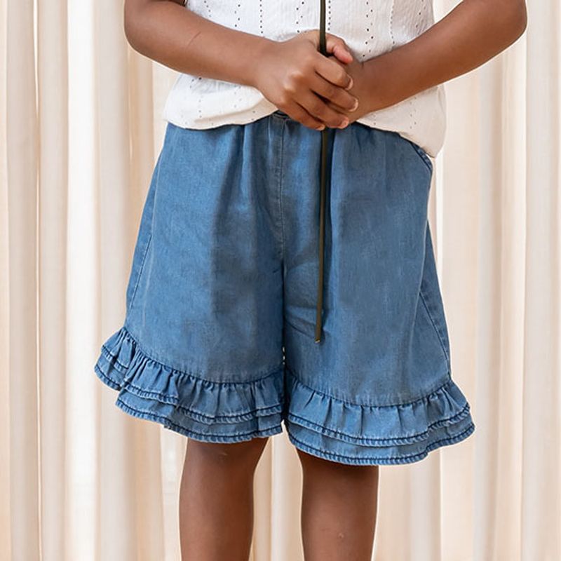 Hi Shorts Light Blue Denim Fliink