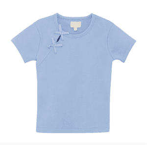 Hovedbilde T-Skjorte Rib Blue Lustre Creamie 