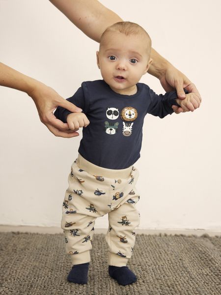 Pants Sweat Animals Oxford Tan Minymo