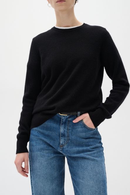 Hovedbilde Lukka Crew Neck Pullover Cashmere Black InWear