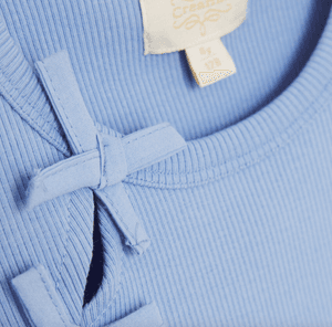 Hovedbilde T-Skjorte Rib Blue Lustre Creamie 