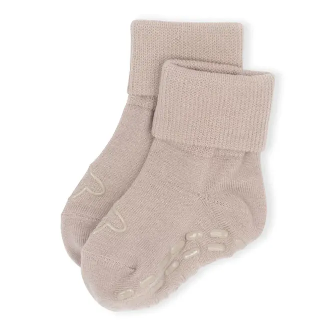 Hovedbilde Ullsokker Antiskli Merinoull Beige Lillelam