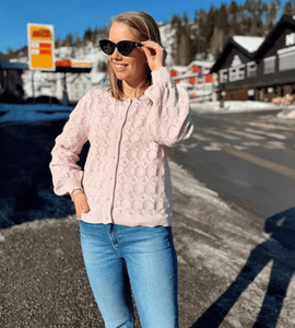 Hovedbilde Vilowen Ls O-Neck Knit Cardigan Cherry Blossom ...
