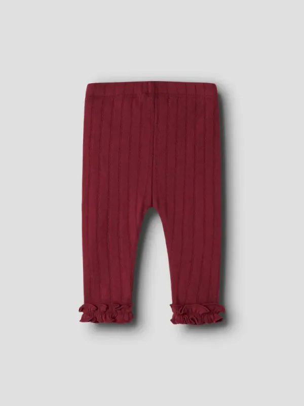 River Slim Leggings Biking Red Lil Atelier