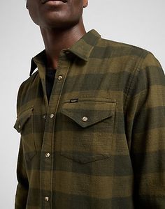 Hovedbilde Clean Western Shirt Army Green LEE