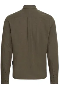 Hovedbilde Anton Langermet Skjorte Brushed Black Olive ...