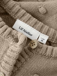 Hovedbilde Gable Knit Cardigan Unisex Oxford Tan Lil Atelier ...