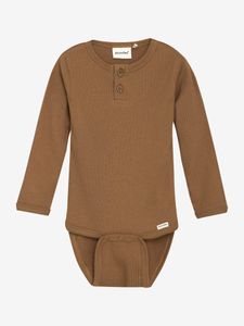 Hovedbilde Body Rib Langermet Brown Sugar Minymo