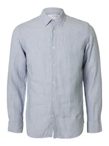 Hovedbilde Regkylian Linen Shirt Classic Blue Fog Selected ...