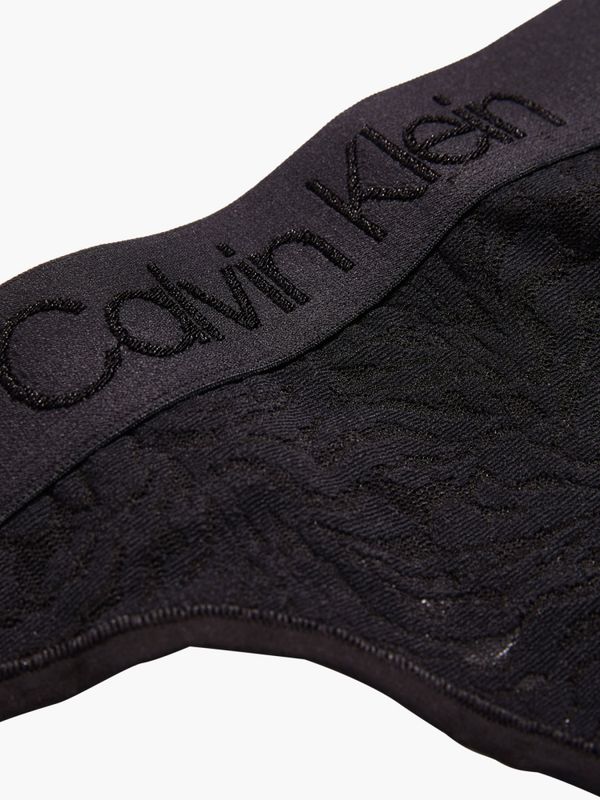 Lace Thong Black Calvin Klein 