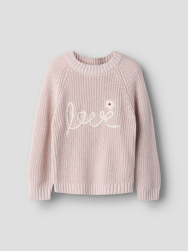 Emlen Embroid Knit Hushed Violet Lil Atelier