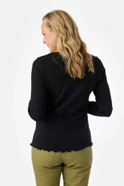 Langermet T-Skjorte Black Jensen