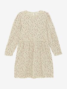Hovedbilde Dress Langermet Rib Mini Flower Sandshell Minymo