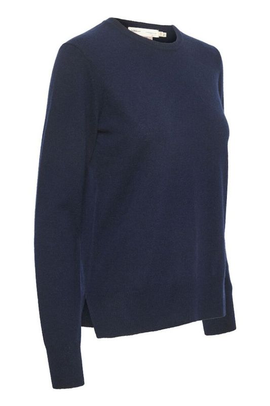 Lukka Crew Neck Pullover Marine Blue In Wear